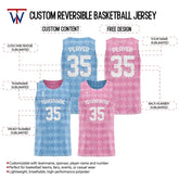 Checkerboard Custom Reversible Basketball Jersey